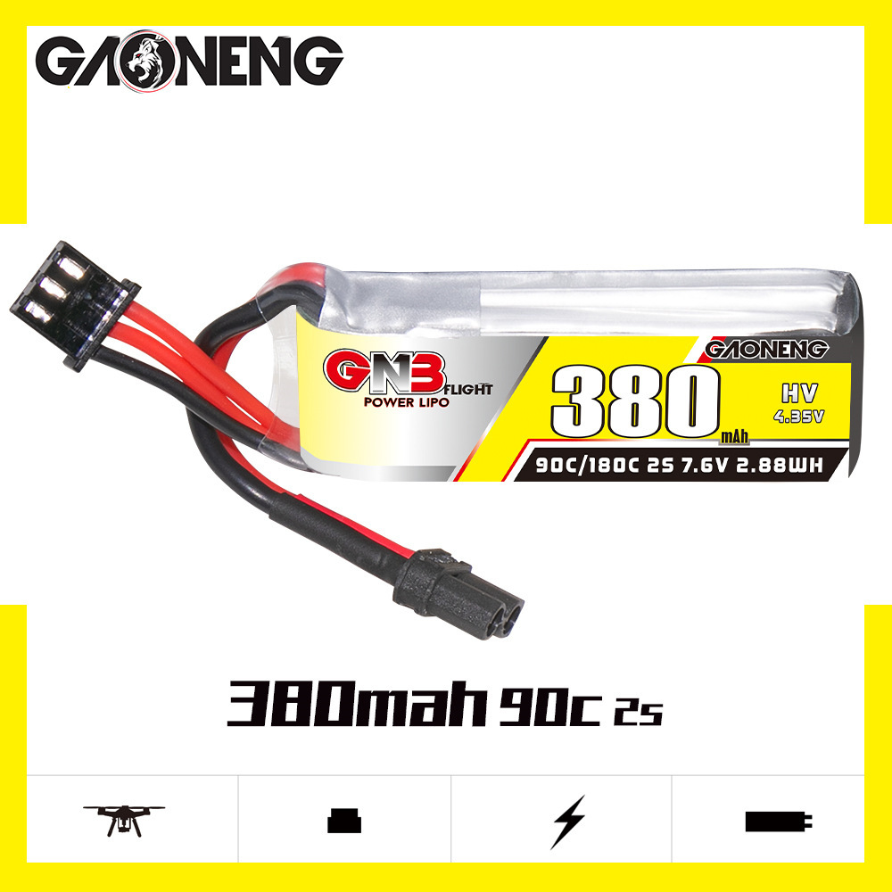 بطارية ليثيوم بوليمر GNB 2S 7. - مراجعة Rc Helicopter Coaxial وسعره