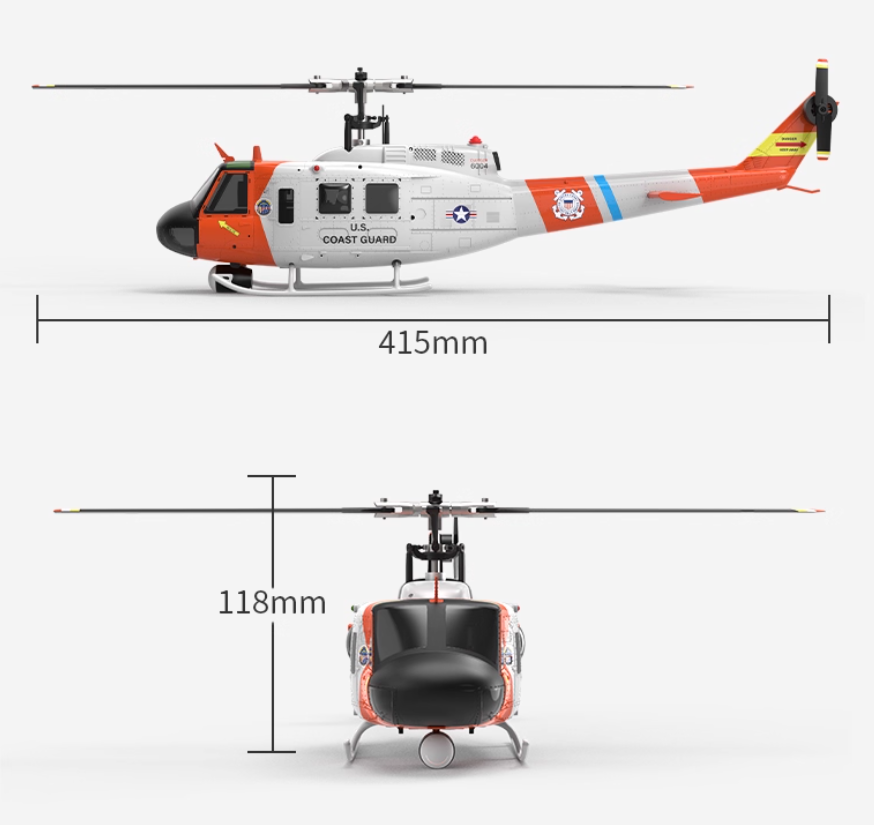 YUXIANG F07S بطارية UH-1 RC هل - مراجعة Rc Helicopter Coaxial وسعره