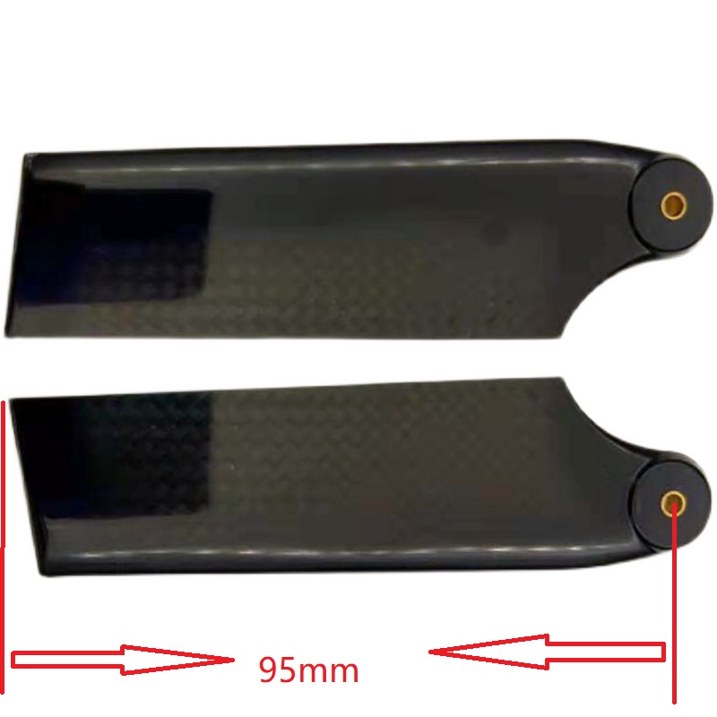التارو 95 مللي متر ألياف الكرب - مراجعة Rc Helicopter Blade وسعره
